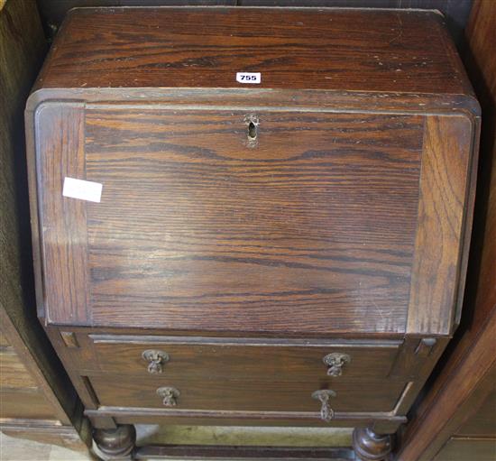 Small oak bureau